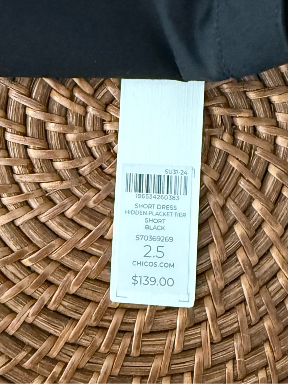 Chico’s Black Shirtdress NWT - Picture 6 of 7
